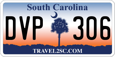 SC license plate DVP306