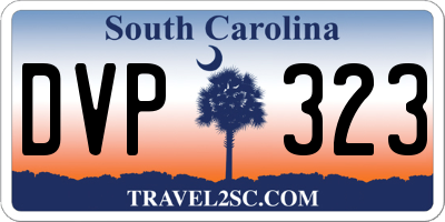 SC license plate DVP323