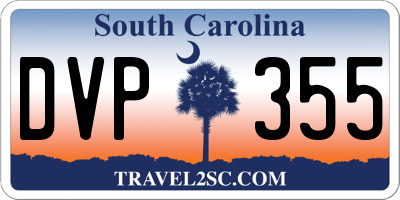 SC license plate DVP355