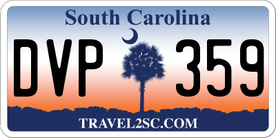 SC license plate DVP359
