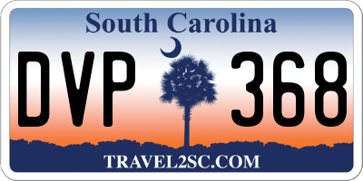 SC license plate DVP368
