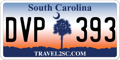SC license plate DVP393