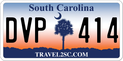 SC license plate DVP414
