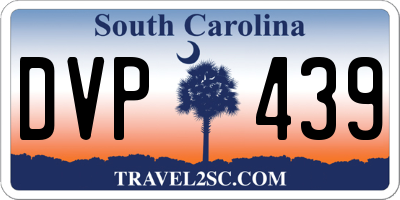 SC license plate DVP439