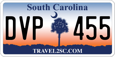 SC license plate DVP455
