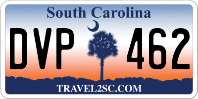 SC license plate DVP462