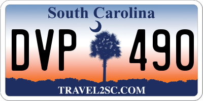 SC license plate DVP490