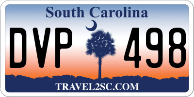 SC license plate DVP498