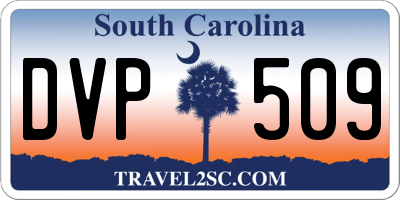 SC license plate DVP509
