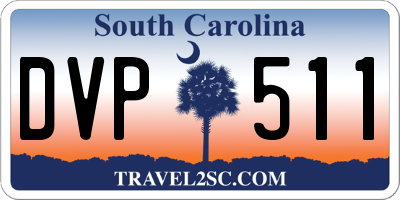 SC license plate DVP511