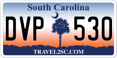 SC license plate DVP530