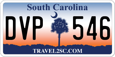SC license plate DVP546