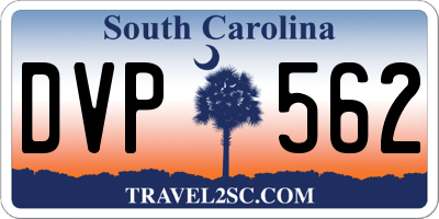 SC license plate DVP562