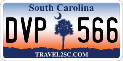 SC license plate DVP566