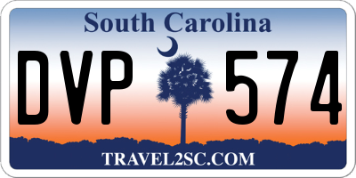 SC license plate DVP574