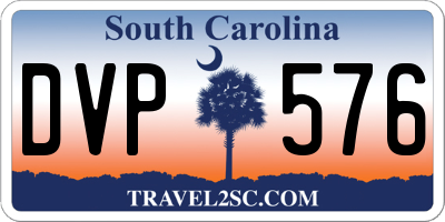 SC license plate DVP576