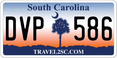 SC license plate DVP586
