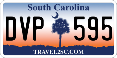 SC license plate DVP595