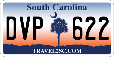 SC license plate DVP622