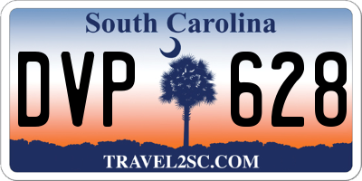 SC license plate DVP628