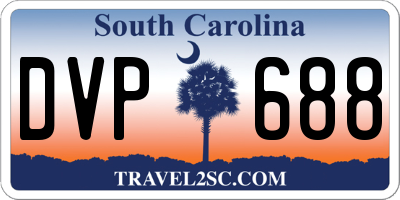 SC license plate DVP688