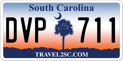 SC license plate DVP711