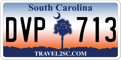 SC license plate DVP713