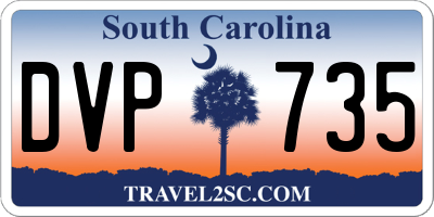 SC license plate DVP735