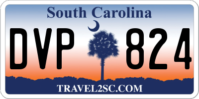 SC license plate DVP824