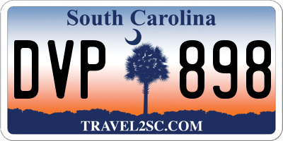 SC license plate DVP898