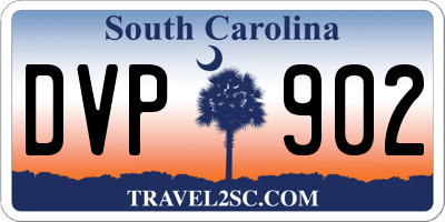 SC license plate DVP902