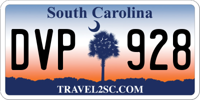 SC license plate DVP928