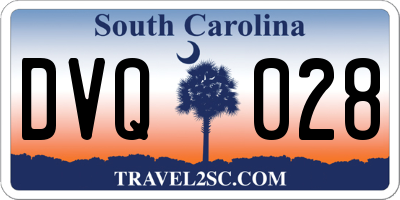 SC license plate DVQ028
