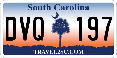 SC license plate DVQ197