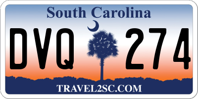 SC license plate DVQ274