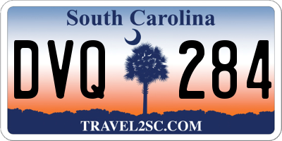 SC license plate DVQ284