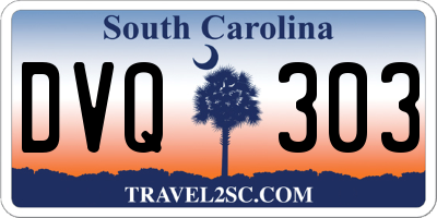 SC license plate DVQ303