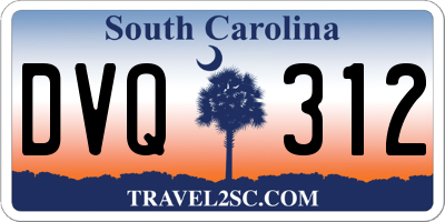 SC license plate DVQ312