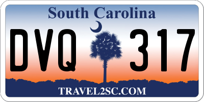 SC license plate DVQ317