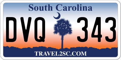 SC license plate DVQ343