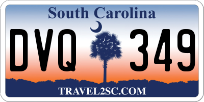 SC license plate DVQ349