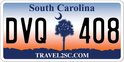 SC license plate DVQ408