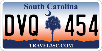 SC license plate DVQ454