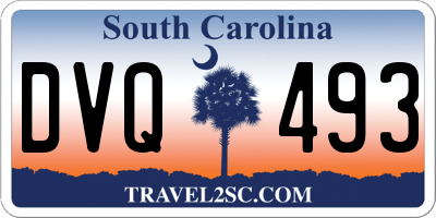 SC license plate DVQ493