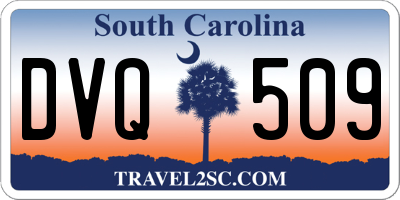 SC license plate DVQ509