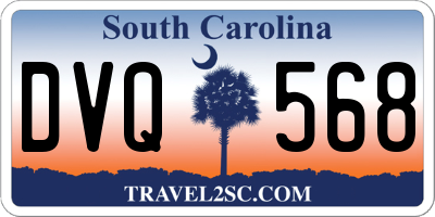 SC license plate DVQ568