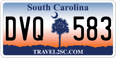 SC license plate DVQ583