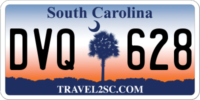 SC license plate DVQ628