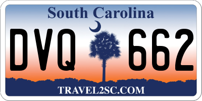 SC license plate DVQ662