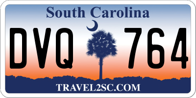 SC license plate DVQ764